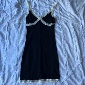 black lace cami mini dress!